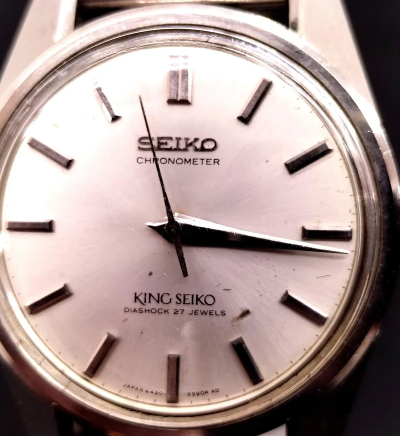[SCHROTT] KING SEIKO Armbanduhr 4420-9990