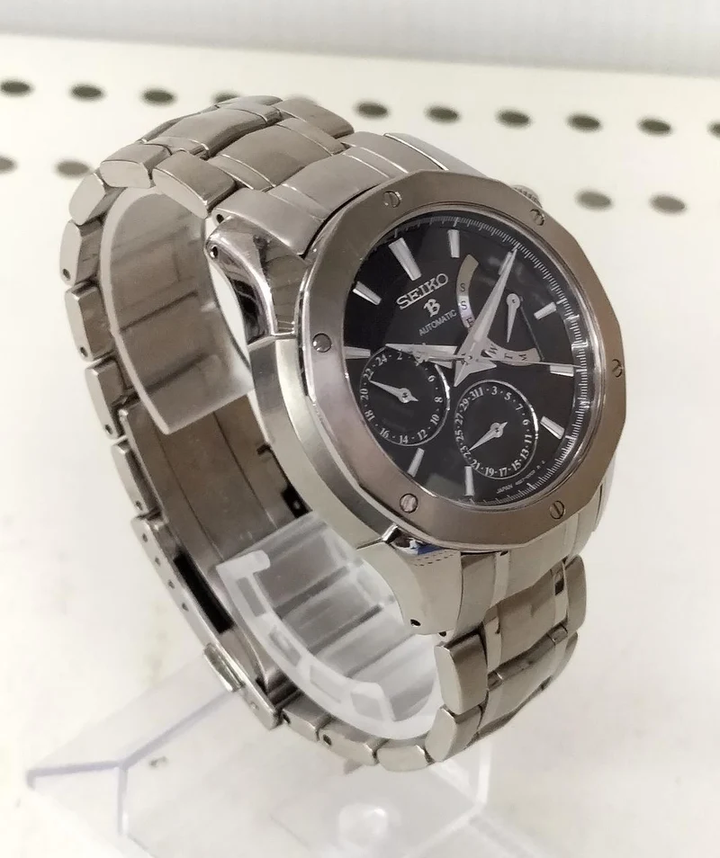 SEIKO Breitz Mechanische Retrograde Automatik-Armbanduhr 4S27-00C0