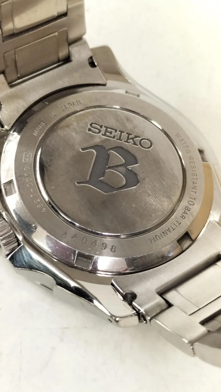 SEIKO Breitz Mechanische Retrograde Automatik-Armbanduhr 4S27-00C0