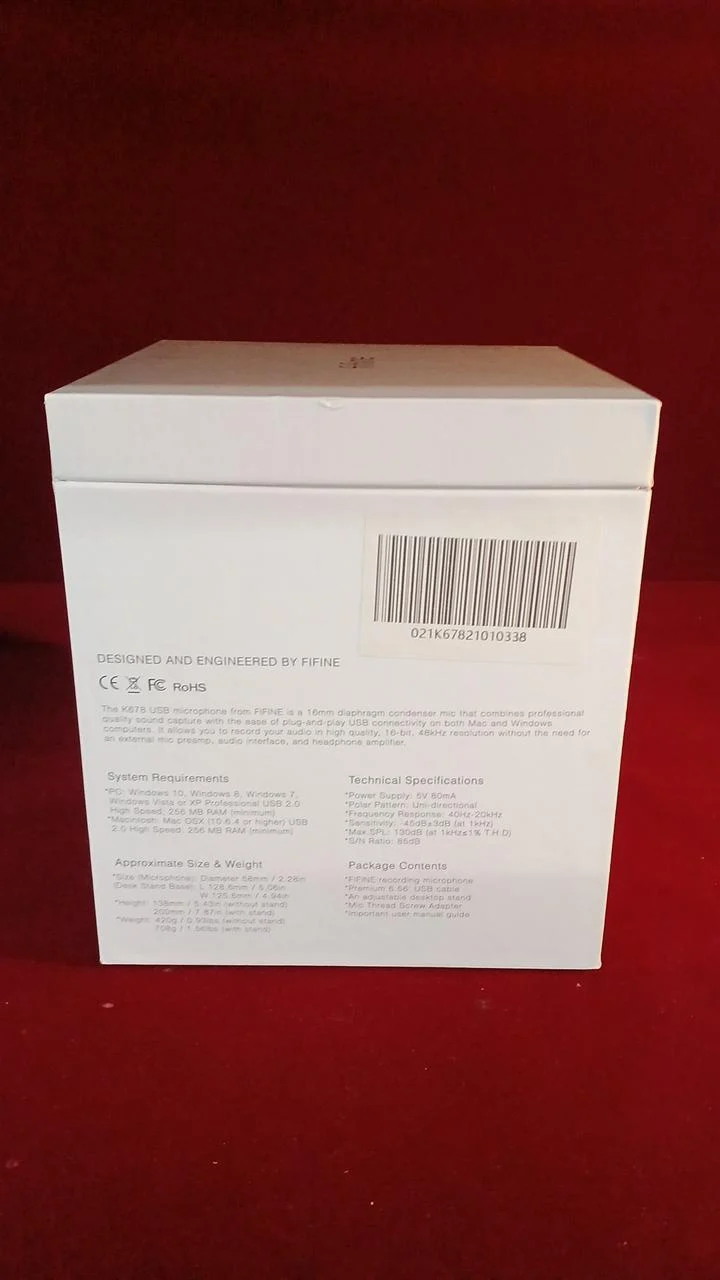 FIFINE Kondensatormikrofon K678