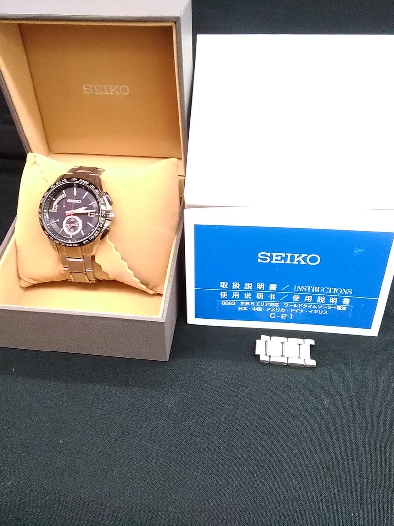 SEIKO Blightz Weltzeituhr 8B63-0AB0