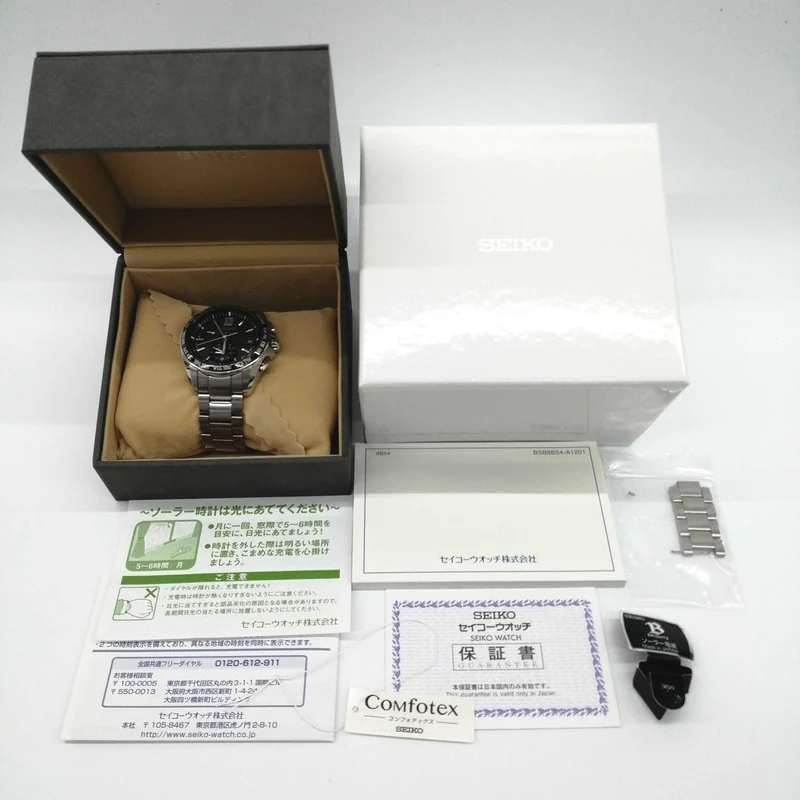 SEIKO Solar-Funkuhr 8B54-0AW0