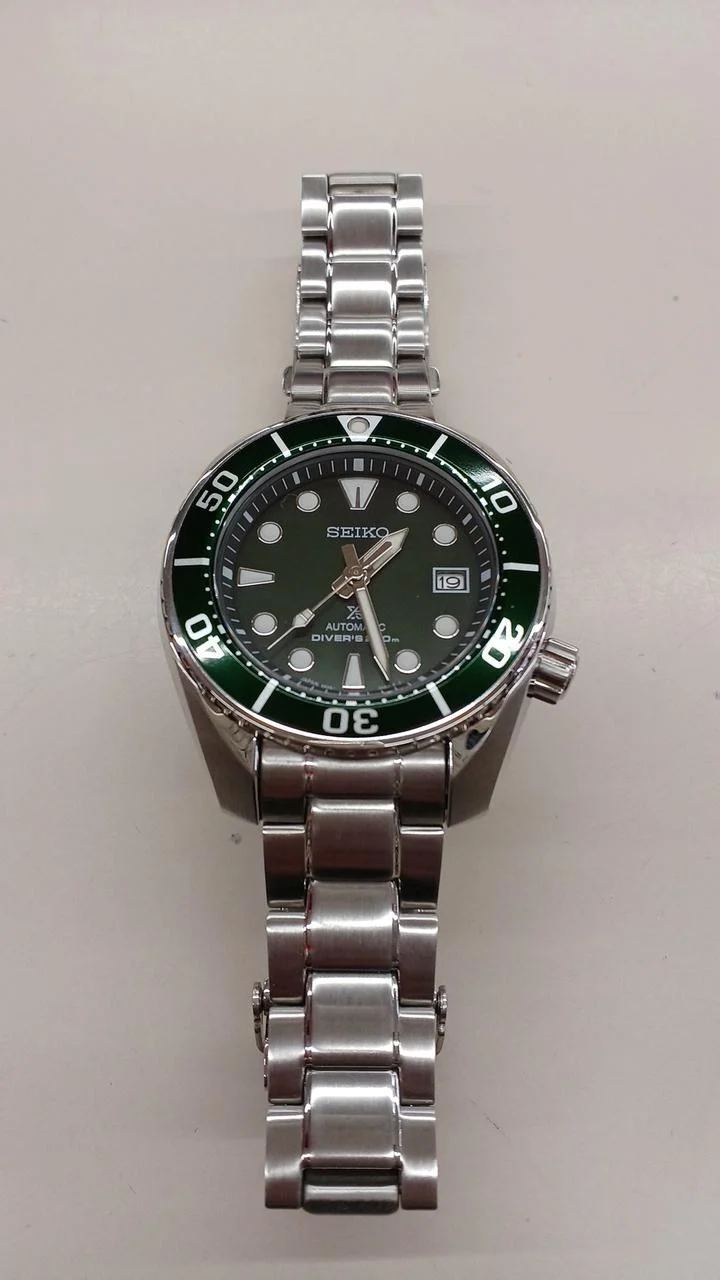 SEIKO PROSPEX SBDC081 Automatik, Grün × Silber, Zustand B
