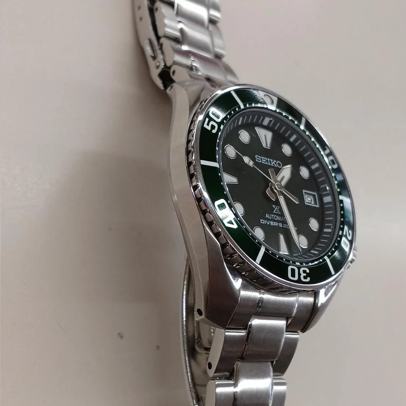 SEIKO PROSPEX SBDC081 Automatik, Grün × Silber, Zustand B