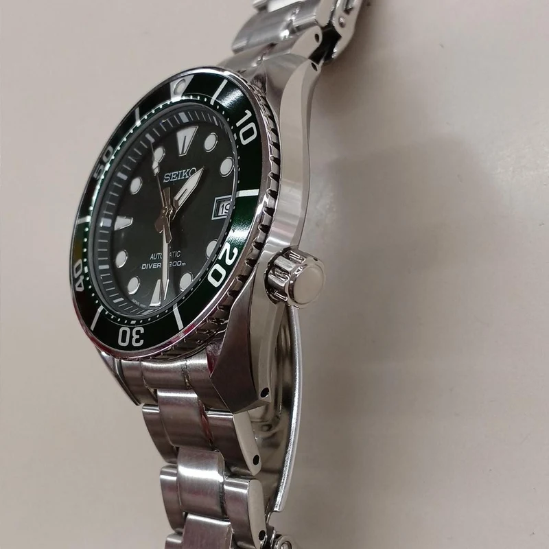 SEIKO PROSPEX SBDC081 Automatik, Grün × Silber, Zustand B