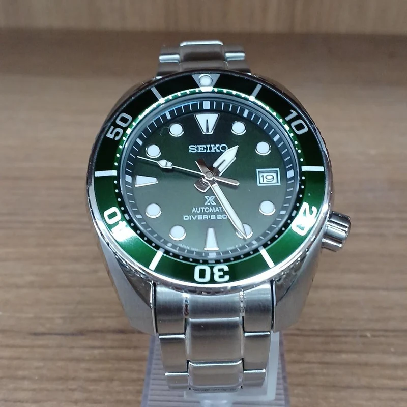 SEIKO PROSPEX SBDC081 Automatik, Grün × Silber, Zustand B