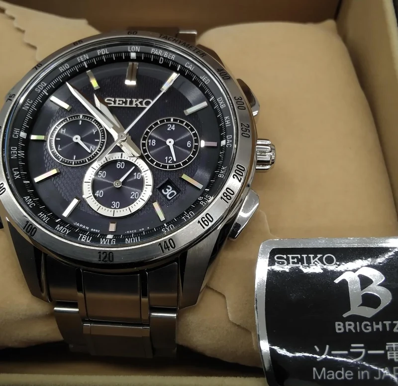 SEIKO Solar-Funkarmbanduhr 8B92-0AB0