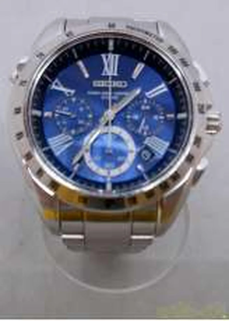 SEIKO Solar-Funkuhr mit blauem Zifferblatt 8B82-OAGO