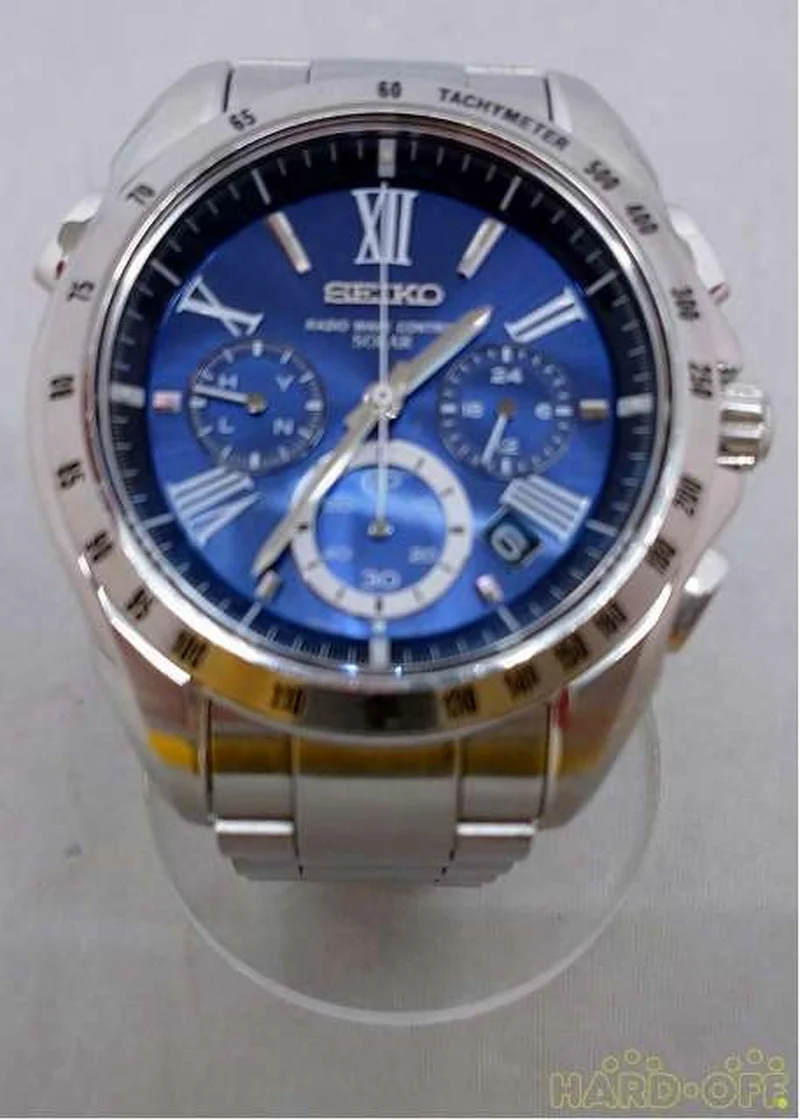 SEIKO Solar-Funkuhr mit blauem Zifferblatt 8B82-OAGO