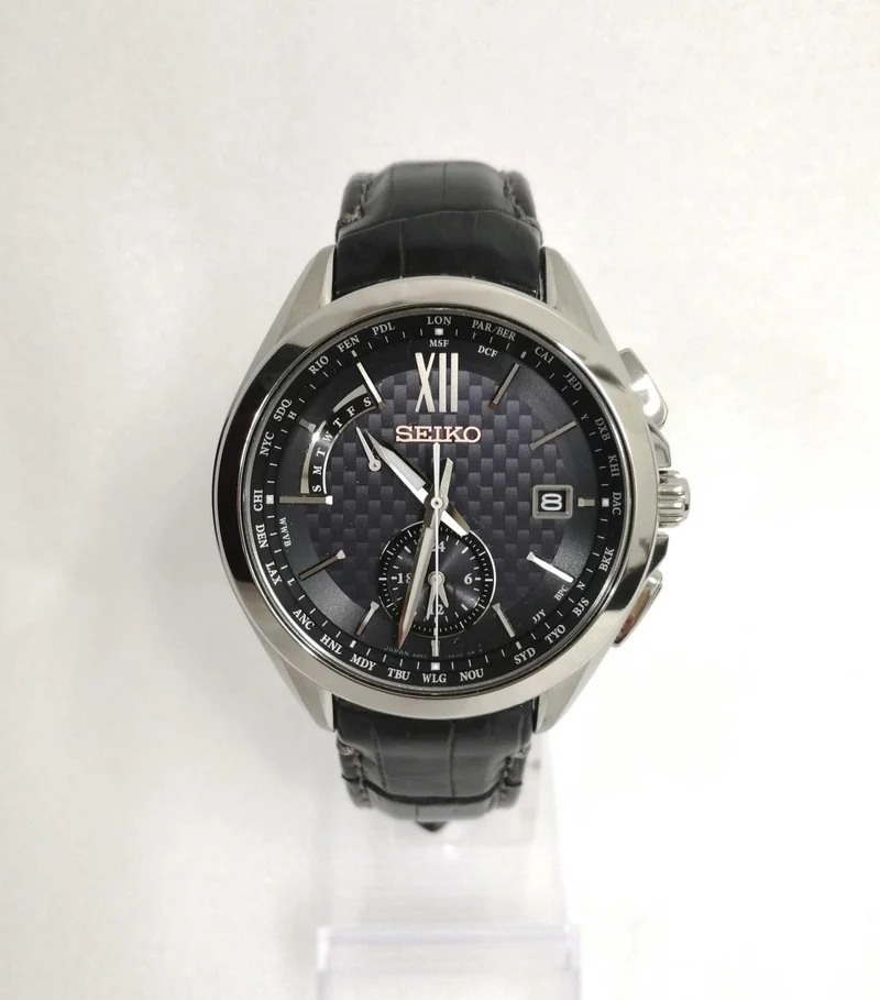 SEIKO Funkgesteuerte Solar-Armbanduhr 8B63-0AL0