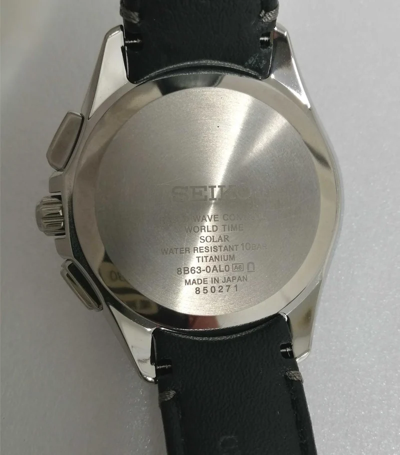 SEIKO Funkgesteuerte Solar-Armbanduhr 8B63-0AL0