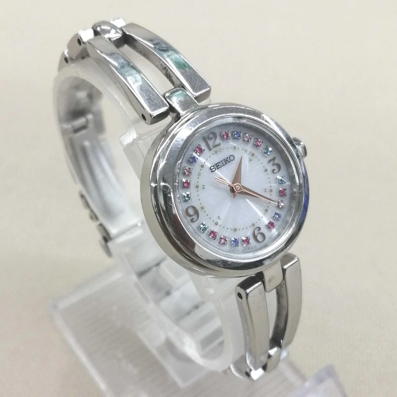 SEIKO Funkgesteuerte Solar-Armbanduhr 1B21-0AC0