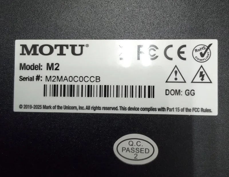 MOTU Audio-Interface: M2