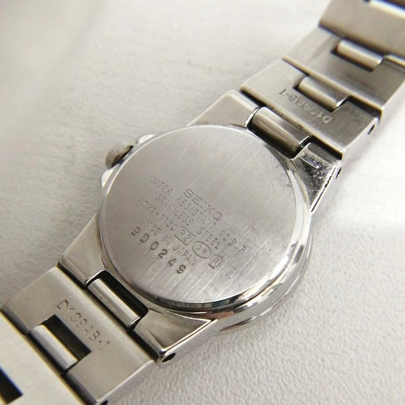 SEIKO Quarzuhr 4N21-1130 Silber × Hellblau