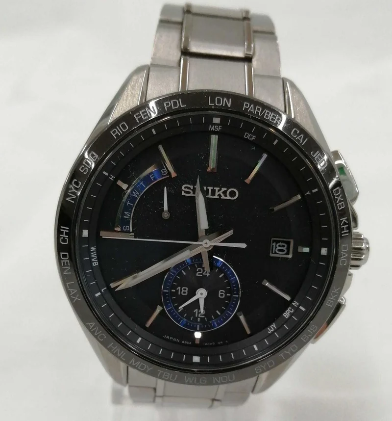 SEIKO Quarz-Analog-Armbanduhr 8B63-0ABO