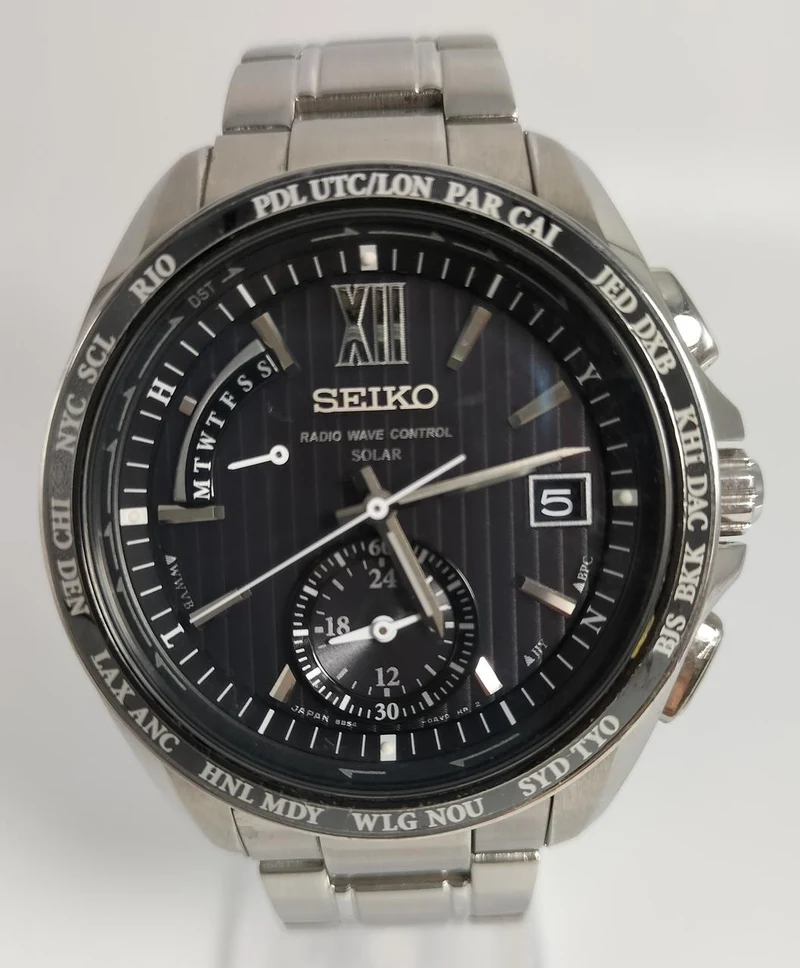 SEIKO Radio Solar 8B54-0AW0