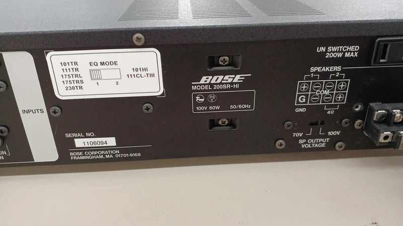 BOSE Mischpult mit integriertem Leistungsverstärker 200SR-HI