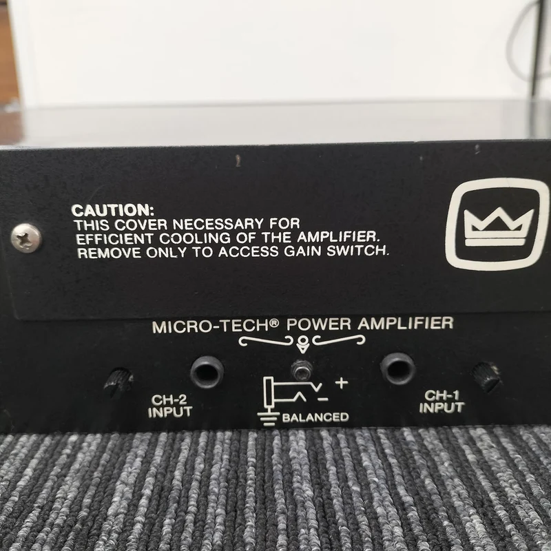 [SCHROTT] CROWN [Stark beschädigt] Leistungsverstärker AMCRON MICRO-TECH 1200