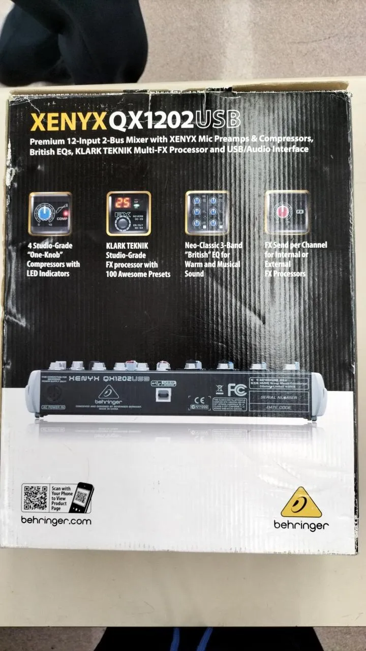 BEHRINGER Analogmixer QX1202USB