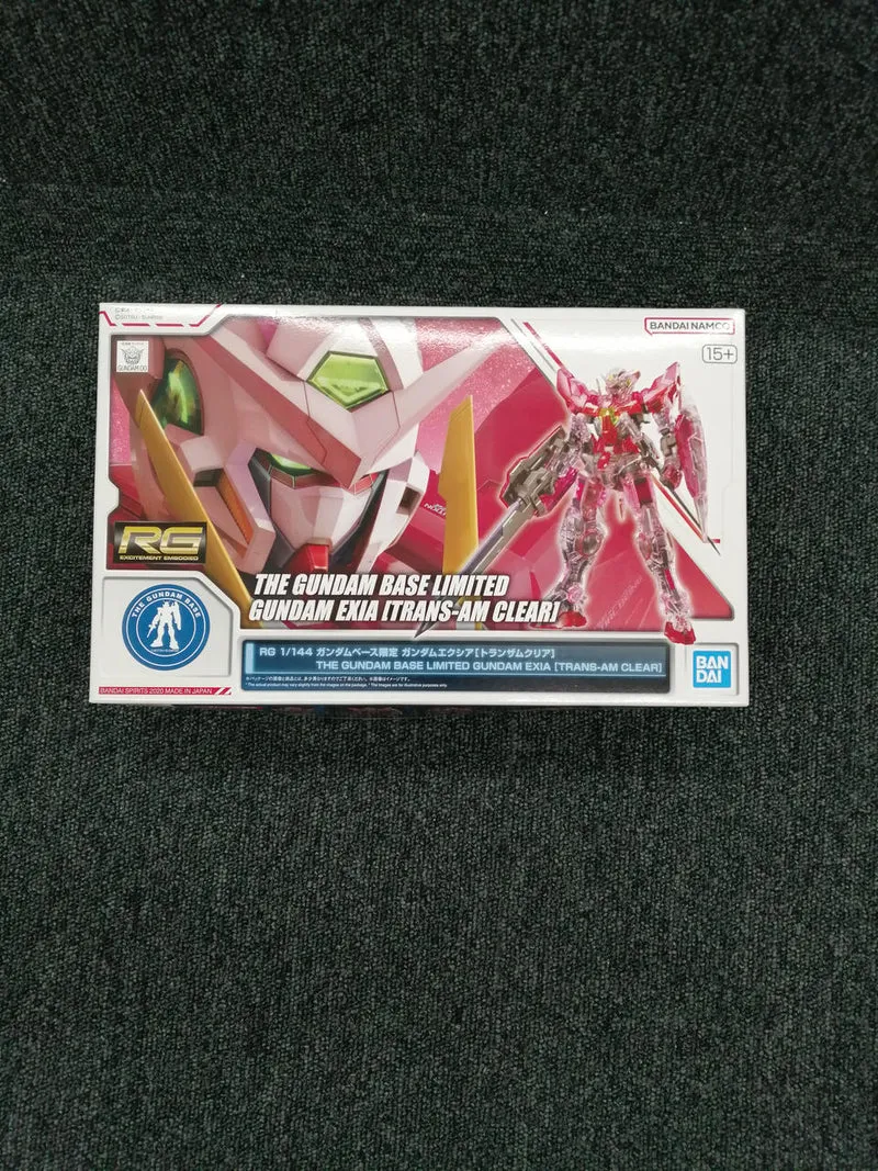 BANDAI Mobile Suit Gundam OO RG Gundam Base Limited Gundam Exia Trans Am Clear