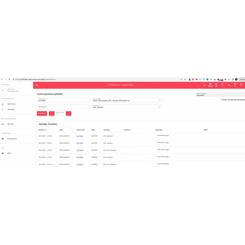 PackMaster App: Weclapp Logistik Packing App