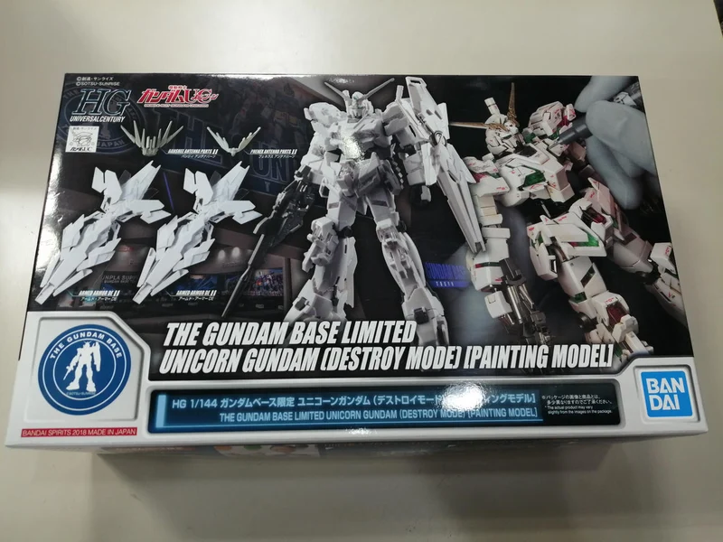 BANDAI HG1/144 Gundam Base Limited Unicorn Gundam (Destroy Mode) [Pe