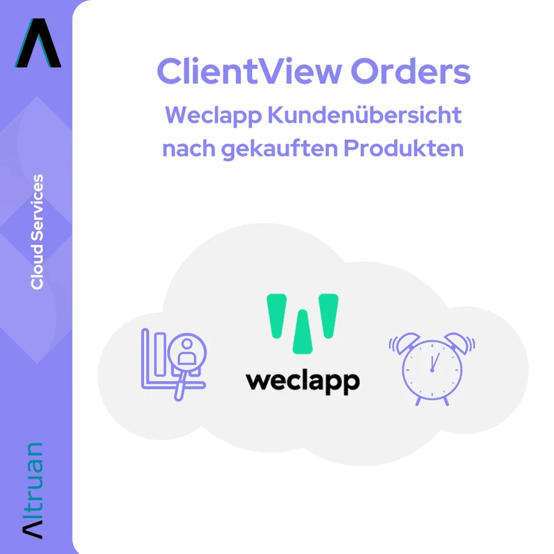 ClientView Orders: Weclapp Kundenübersicht nach gekauften Produkten