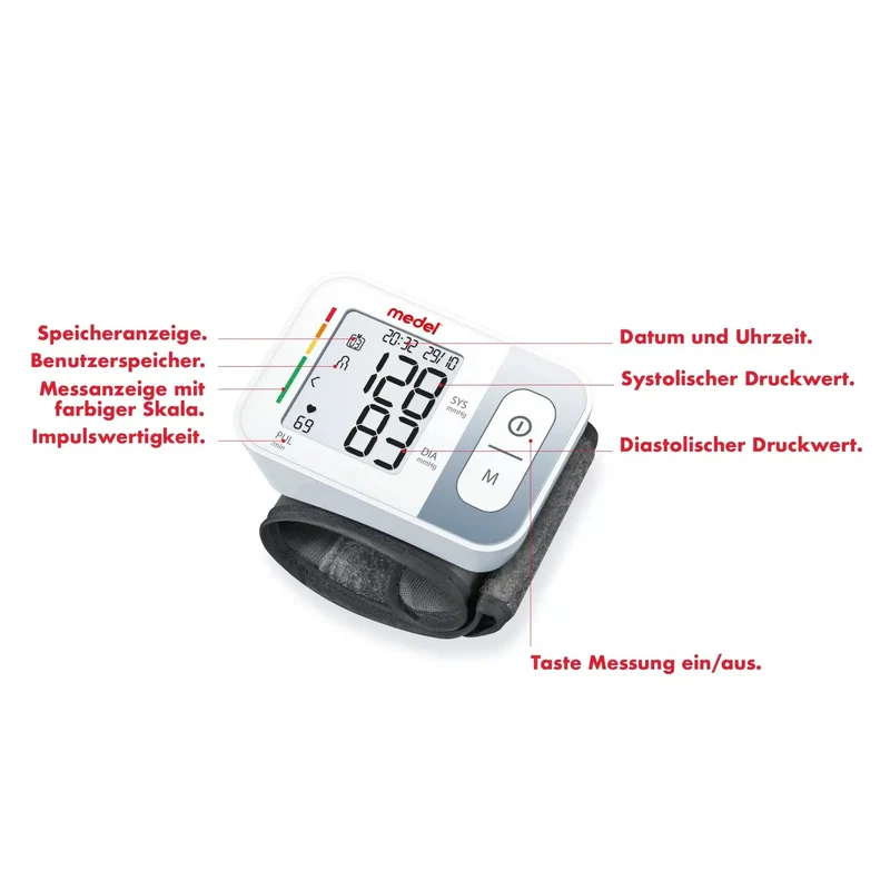 Medel Quick Handgelenk-Blutdruckmessgerät